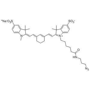 Sulfo-Cyanine7 azide，Sulfo-Cy7 azide，磺酸基活性染料