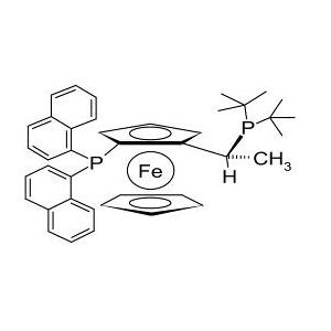 (2R)-1-[(1R)-1-[雙(1,1-二甲基乙基)膦]乙基]-2-(二-1-萘基膦)二茂鐵(符合 CAS 標(biāo)準(zhǔn))