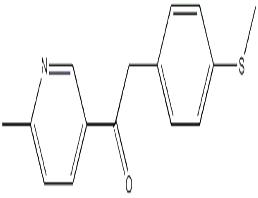 1-(6-甲基-3-吡啶)-2-[4-(甲巰基)苯基]-乙酮