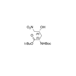 L-Norvaline, N-[(1,1- dimethylethoxy) carbonyl]-4-hydroxy-5- nitro-, 1,1- dimethylethyl ester, (4R)-