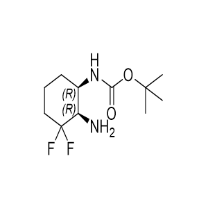 tert-butyl ((1R,2R)-2-aMino-3,3-difluorocyclohexyl)carbaMate