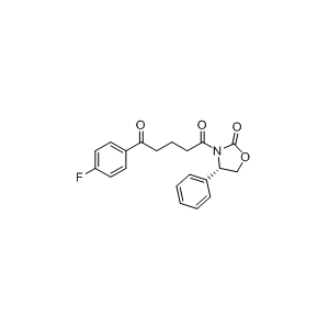 Compound D，(4S)-3-[5-(4-氟苯基)-1,5-二氧代戊基]-4-苯基-2-惡唑烷酮