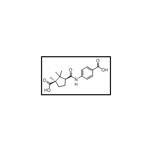 4-((1S,3R)-3-carboxy-2,2,3-trimethylcyclopentane-1-carboxamido)benzoic acid