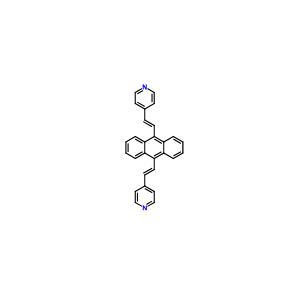 9,10-di-<β-(4-pyridyl)vinyl>anthracene