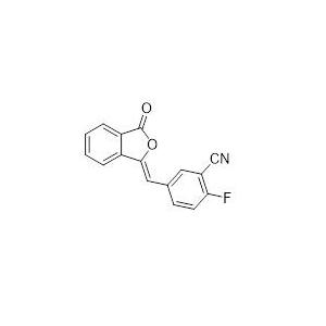 2-氟-5-[(3-氧代-1(3H)-異苯并呋喃亞基)甲基]苯腈