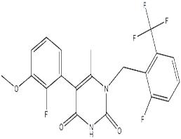 5-(2-氟-3-甲氧基苯基)-1-[[2-氟-6-(三氟甲基)苯基]甲基]-6-甲基-2,4(1H,3H)-嘧啶二酮