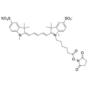 Sulfo-Cyanine5 NHS ester，Sulfo-Cy5 NHS ester