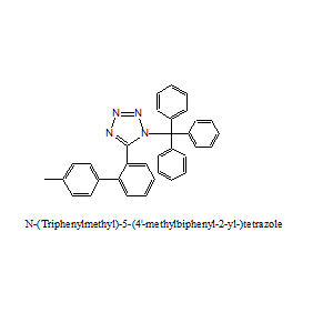 N-(三苯基甲基)-5-(4'-甲基聯(lián)苯-2-基)四氮唑