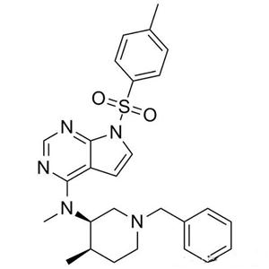 N-((3R,4R)-1-芐基-4-甲基哌啶-3-基)-N-甲基-7-對甲苯磺?；?7H-吡咯并[2,3-d]嘧啶-4-胺