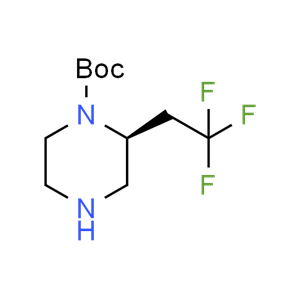 tert-butyl (S)-2-(2,2,2-trifluoroethyl)piperazine-1-carboxylate