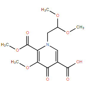 1-(2,2-二甲氧基乙基)-1,4-二氫-3-甲氧基-4-氧代-2,5-吡啶二甲酸 2-甲酯