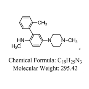 N-甲基-4-(2-甲基苯基)-6-(4-甲基-1-哌嗪基)-3-吡啶胺草酸鹽