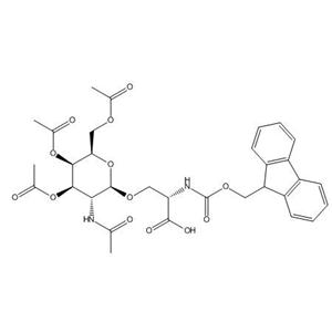 N-[芴甲氧羰基]-O-[3,4,6-三-O-乙?；?2-(乙酰氨基)-2-脫氧-BETA-D-吡喃半乳糖基]-L-絲氨酸