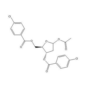 1-氧-乙?；?2-脫氧-3,5-二對氯苯甲?；?D-核糖