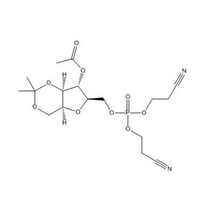 4-O-乙?；?2,5-脫水-1,3-O-異丙亞基-6-[二(2-氰基乙基)磷酰]-D-山梨糖醇