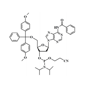 5'-O-(4,4'-二甲氧基三苯基)-N6-苯甲?；?2'-脫氧腺苷-3'-(2-氰乙基-N,N-二異丙基)亞磷酰胺