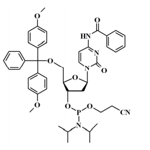 5'-O-(4,4'-二甲氧基三苯基)-N4-苯甲?；?2'-脫氧胞苷-3'-(2-氰乙基-N,N-二異丙基)亞磷酰胺