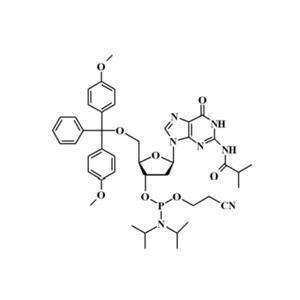 5'-O-(4,4-二甲氧基三苯甲基)-N-異丁?；?2'-脫氧鳥苷-3'-(2-氰基乙基-N,N-二異丙基)亞磷酰胺