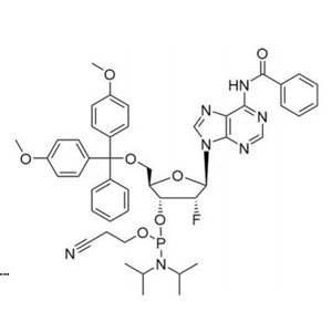 N-苯甲?；?5'-O-[二(4-甲氧基苯基)苯基甲基]-2'-脫氧-2'-氟腺苷 3'-[2-氰基乙基 N,N-二異丙基氨基亞磷酸酯]