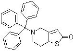 CAS 登錄號：109904-26-9, 5,6,7,7a-四氫-5-(三苯甲基)噻吩并[3,2-c]吡啶酮