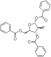 CAS 登錄號：97614-43-2, 2-脫氧-2-氟-1,3,5-三苯甲?；?alpha-D-阿拉伯呋喃糖