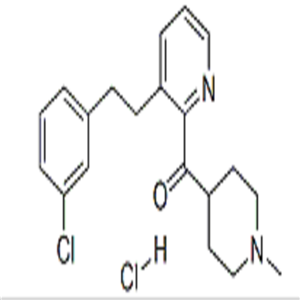 (1-甲基-4-哌啶基)[3-[2-(3-氯苯基)乙基]吡啶-2-基]甲酮鹽酸鹽