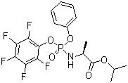 CAS 登錄號(hào)：1334513-02-8, N-[(S)-(2,3,4,5,6-五氟苯氧基)苯氧基磷酰基]-L-丙氨酸異丙酯