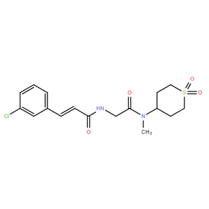 (2E)-3-(3-氯苯基)-N-[2-[甲基(四氫-1,1-二氧代-2H-噻喃-4-基)氨基]-2-氧代乙基]-2-丙烯酰胺