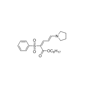 5-吡咯烷基-2-苯基磺?；?2,4-戊二烯酸辛酯