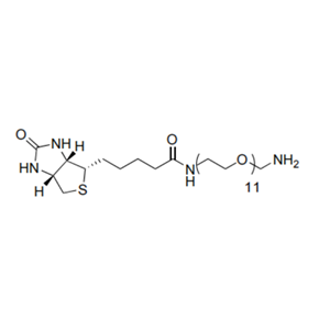 1H-Thieno[3,4-d]imidazole-4-pentanamide, N-(35-amino-3,6,9,12,15,18,21,24,27,30,33-undecaoxapentatriacont-1-yl)hexahydro-2-oxo-