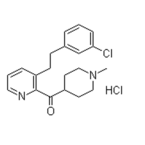 (1-甲基-4-哌啶基)[3-[2-(3-氯苯基)乙基]吡啶-2-基]甲酮鹽酸鹽