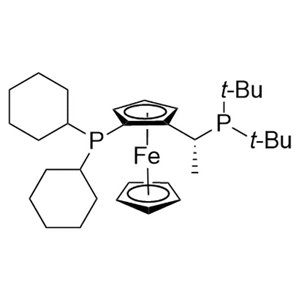 (R)-(-)-1-[(S)-2-(二環(huán)己基膦)二茂鐵]乙基二叔丁基膦