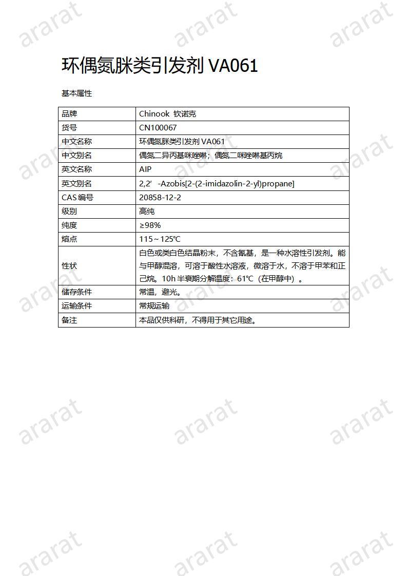 CN100067  環(huán)偶氮脒類(lèi)引發(fā)劑VA061_01.jpg