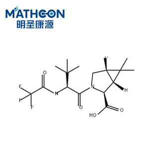 (1R,2S,5S)-3-((S)-3,3-dimethyl-2-(2,2,2-trifluoroacetamido)butanoyl)-6,6-dimethyl-3-azabicyclo[3.1.0]hexane-2-carboxylic acid