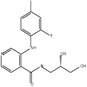 N-[(2S)-2,3-二羥基丙基]-3-[(2-氟-4-碘苯基)氨基]-4-吡啶甲酰胺