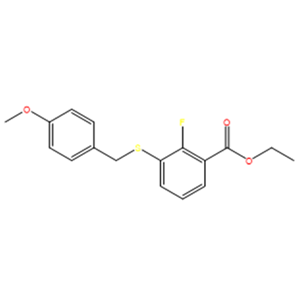2-氟-3-((對(duì)甲氧基芐基)硫基)苯甲酸乙酯