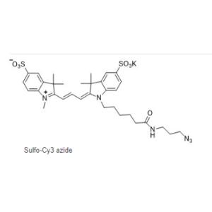 CAS號:2055138-89-9,Sulfo-Cy3 azide,磺化Cy3-疊氮