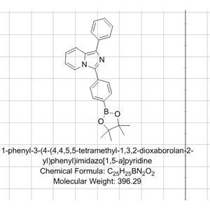 1-苯基-3-（4-（4,4,5,5-四甲基-1,3,2-二氧雜環(huán)戊硼烷-2-基）苯基）咪唑并[1,5-a]吡啶