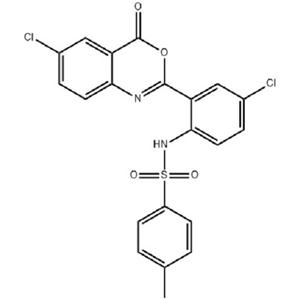 Benzenesulfonamide, N-[4-chloro-2-(6-chloro-4-oxo-4H-3,1-benzoxazin-2-yl)phenyl]-4-methyl-