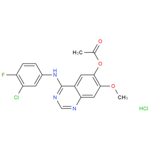 4-(3-氯-4-氟苯基氨基)-7-甲氧基喹唑啉-6-基乙酸酯鹽酸鹽