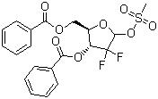 CAS 登錄號：122111-11-9, 2-脫氧-2,2-二氟-D-赤式-呋喃戊糖-3,5-二苯甲酸酯-1-甲磺酸酯