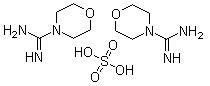 CAS 登錄號(hào)：17238-55-0, 4-嗎啉甲脒硫酸鹽