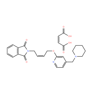 N-[順-4-[4-(N-哌啶甲基)吡啶-2-氧]-2-丁烯-1-基]鄰苯二甲酰亞胺 順丁烯二酸鹽