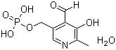 CAS 登錄號：41468-25-1, 5-磷酸吡哆醛一水合物, 3-羥基-2-甲基-5-[(膦酰氧基)甲基]-4-吡啶甲醛一水合物