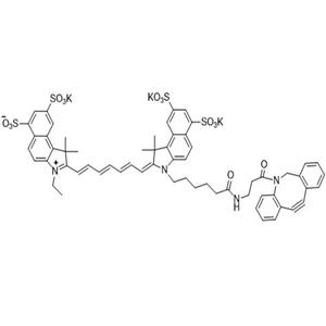 Sulfo-Cyanine7.5 DBCO，磺酸基-花青素Cy7.5 二苯并環(huán)辛炔