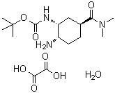 CAS 登錄號：1353893-22-7, N-[(1R,2S,5S)-2-氨基-5-[(二甲基氨基)羰基]環(huán)己基]氨基甲酸叔丁酯草酸鹽水合物