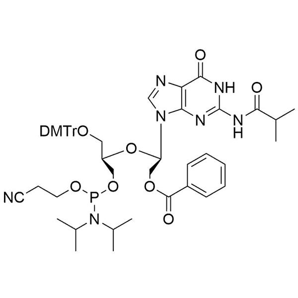 UNA-G(iBu)-CE Phosphoramidite.png