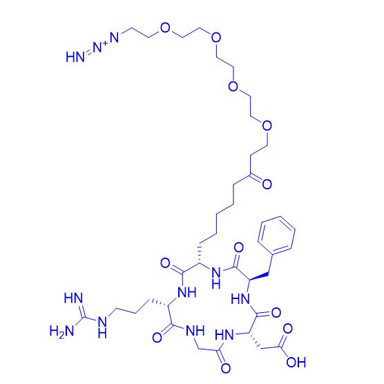 Cyclo(RGDfK(Azido PEG4)) 2227549-75-7.png