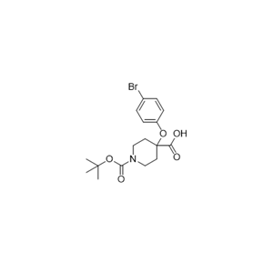 4-(4-bromophenoxy)-1-(tert-butoxycarbonyl)piperidine-4-carboxylic acid