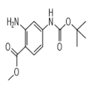 實(shí)驗(yàn)室自產(chǎn)中間體 2-氨基-4-(1,1-二甲基乙氧基)羰基氨基-苯甲酸甲酯